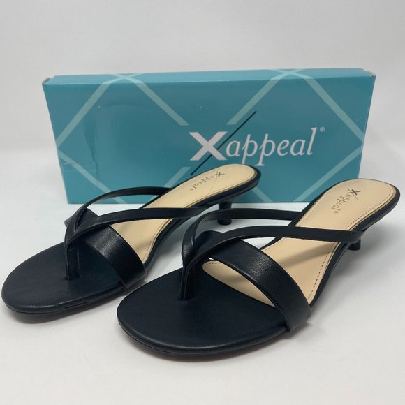 Xappeal Shoes Xappeal Womens Avita Low Heel Slip On Sandal Black